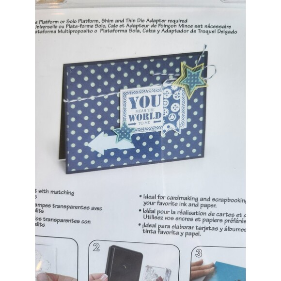 Sizzix Framelits Dies 7/Pkg With Clear Stamps By Echo Park-All About A Boy B19 - Picture 5 of 5